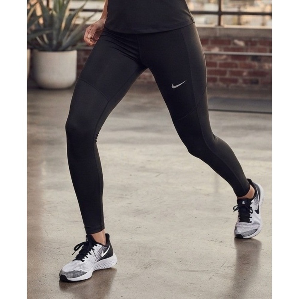 Nike Leggings Dri-FIT Women's XS Black Stretch Athletic Running Workout Gym Yoga